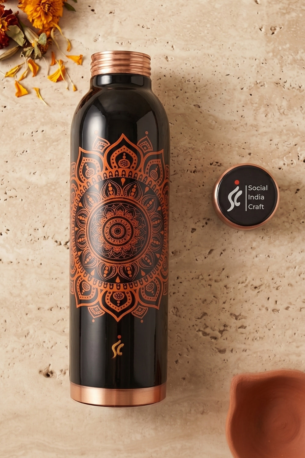 Ananta – Pure Copper Water Bottle, 1 Litre