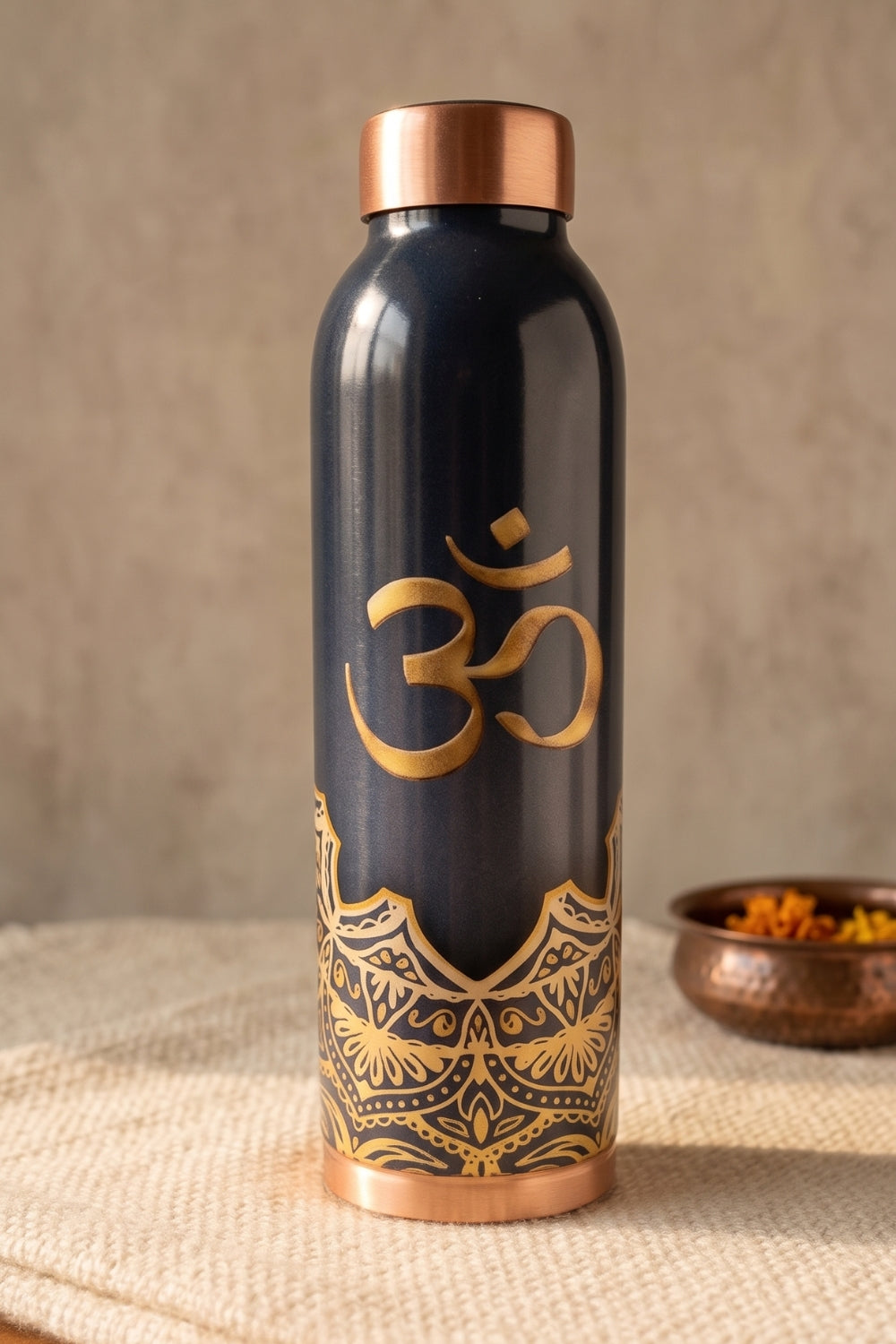 Pranava Pure Copper Water Bottle, 1 Litre