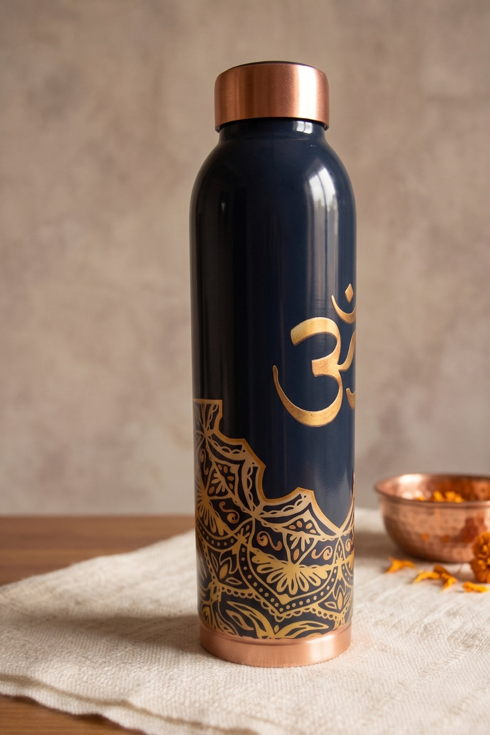Pranava Pure Copper Water Bottle, 1 Litre