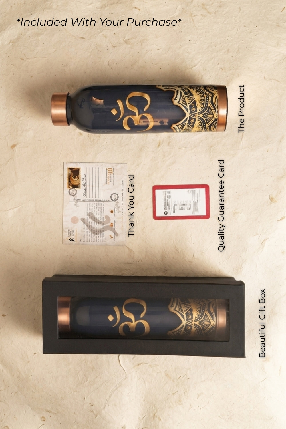 Pranava Pure Copper Water Bottle, 1 Litre