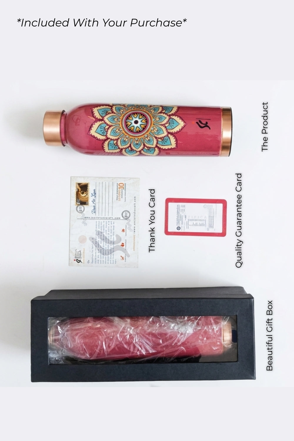 Kamala Pure Copper Water Bottle, 1 Litre