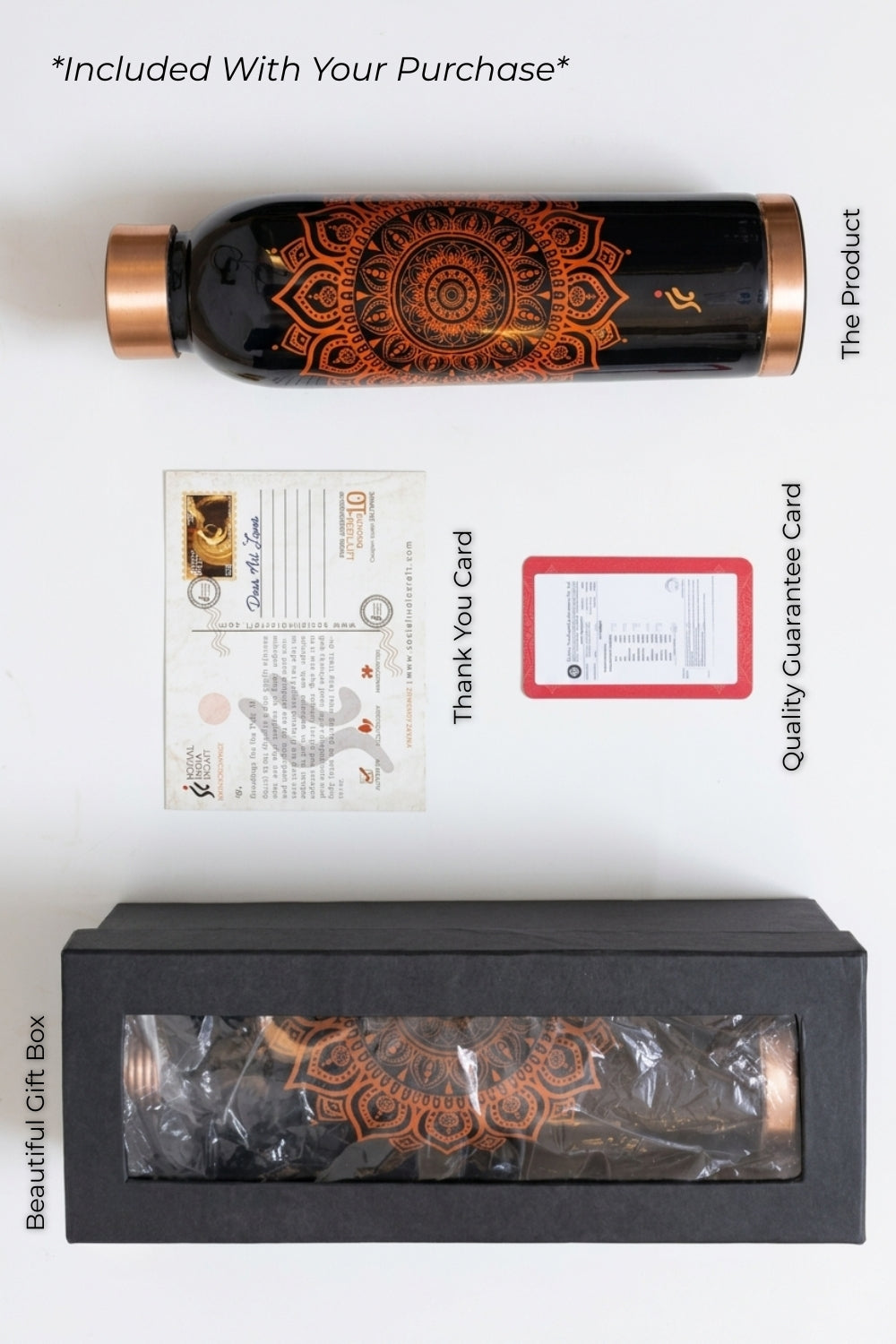 Ananta – Pure Copper Water Bottle, 1 Litre